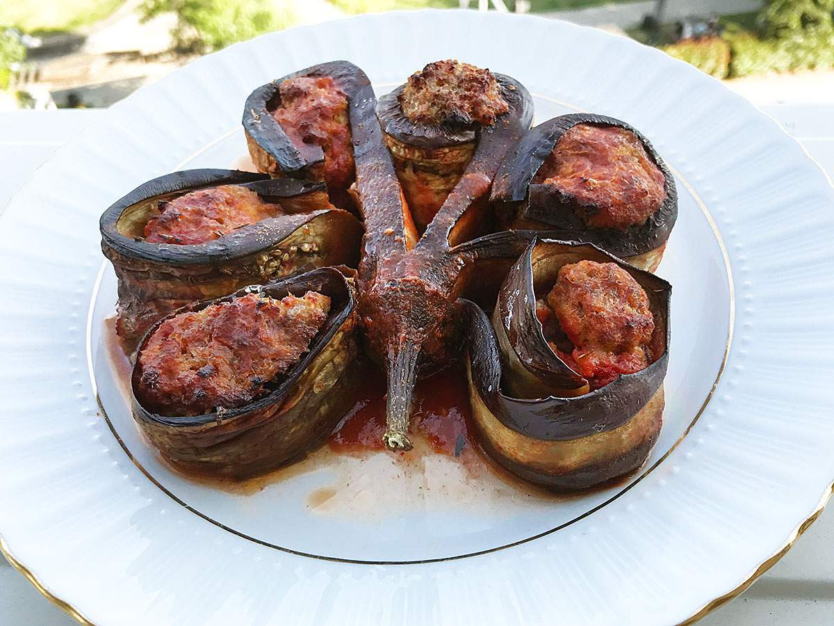 Patlıcanlı Çiçek Kebabı tarifi