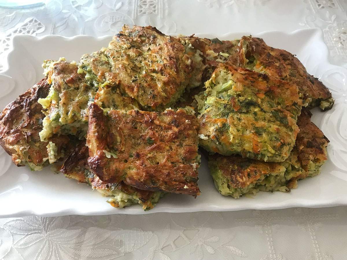 Fırında Üç Sebzeli Mücver tarifi