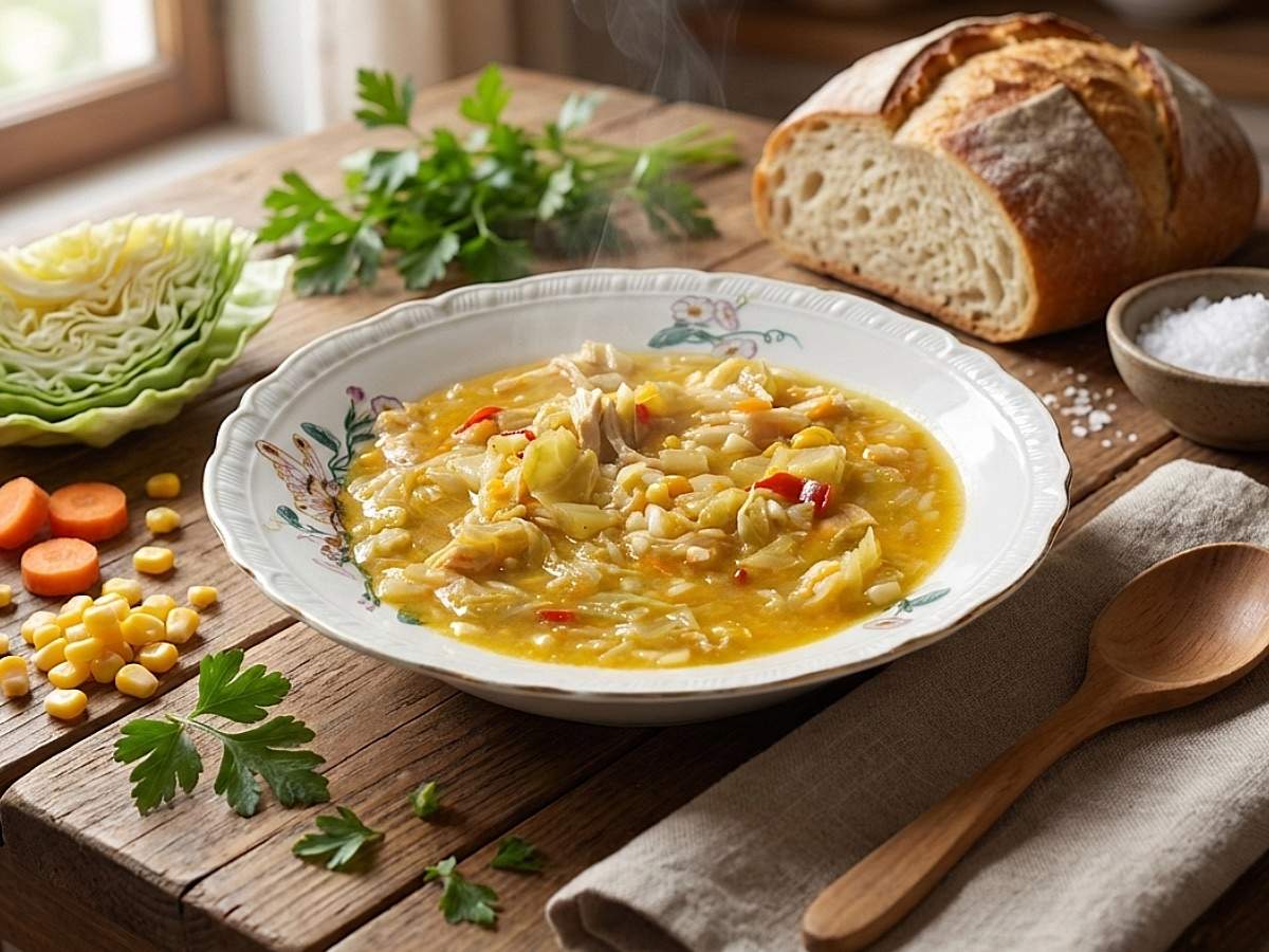 Tavuklu Lahana Çorbası - Şifa Deposu & Doyurucu tarifi