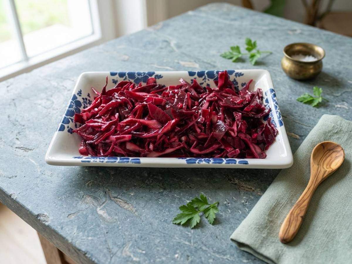 Pratik Mor Lahana Turşusu - Kolay Kırmızı Lahana Turşusu tarifi