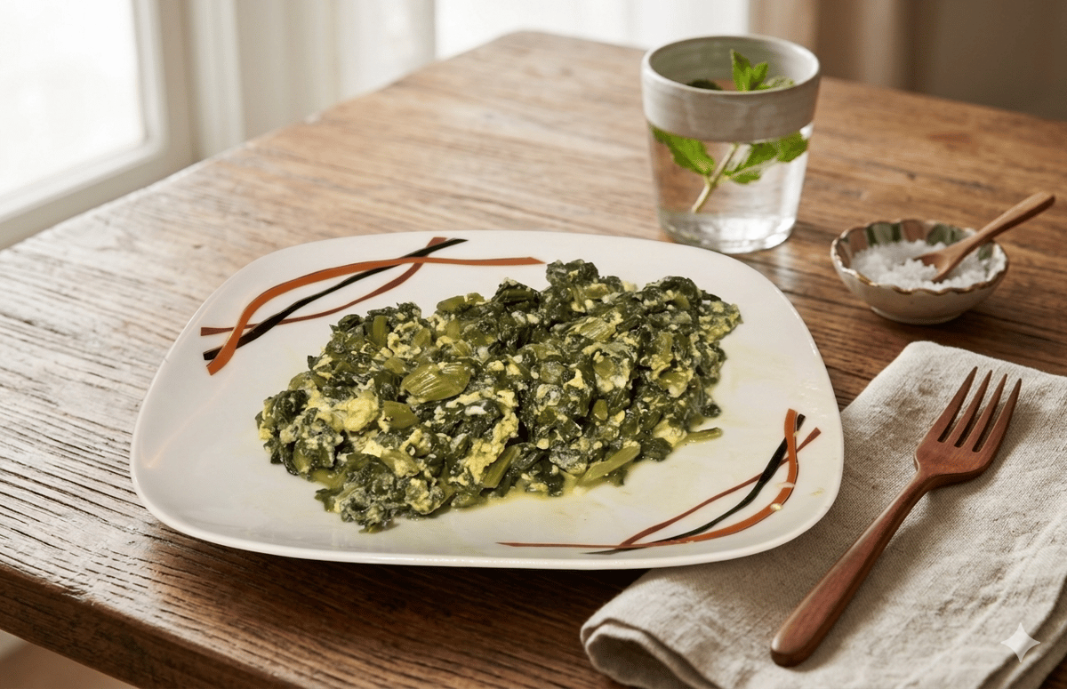 Yumurtalı Pazı Kavurması - Pratik ve Sağlıklı tarifi