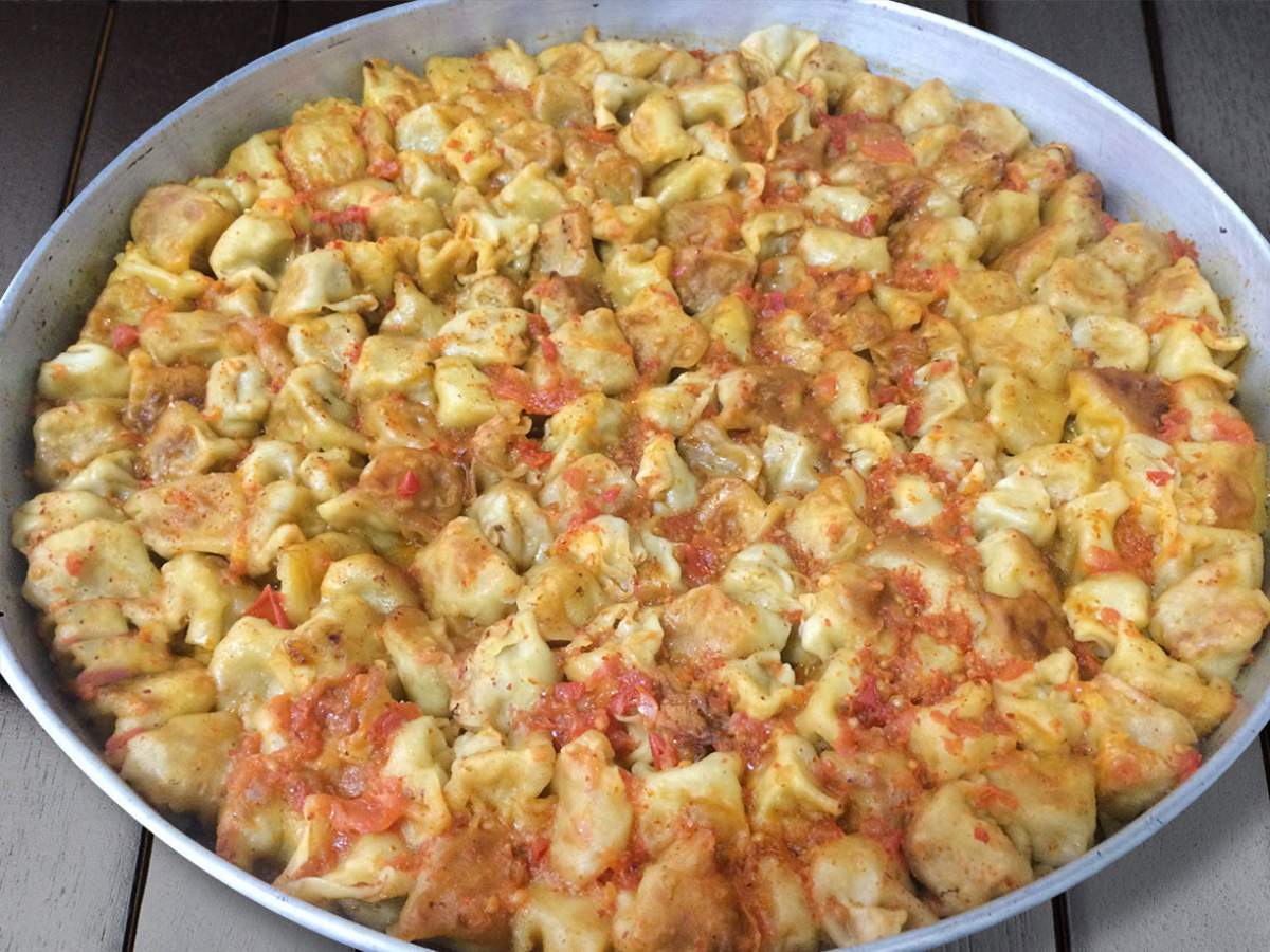 Bohça Tepsi Mantısı tarifi