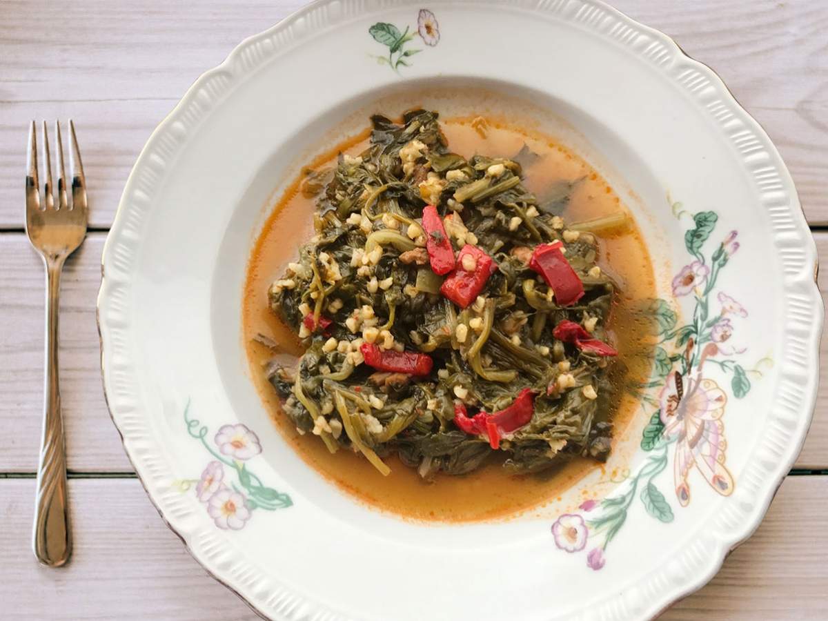 Bulgurlu Pazı Yemeği tarifi