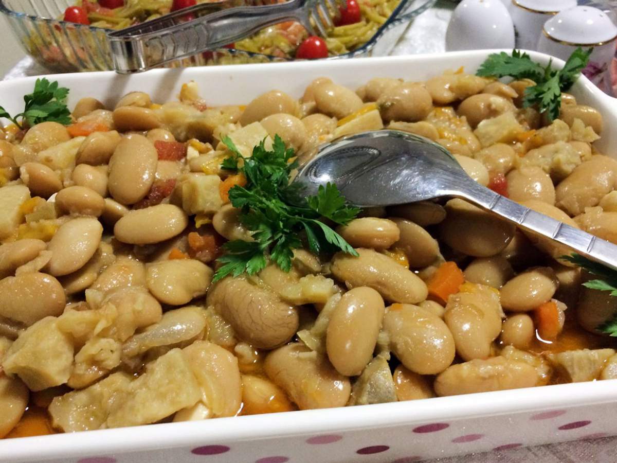 Enginarlı Kuru Fasulye Pilaki tarifi