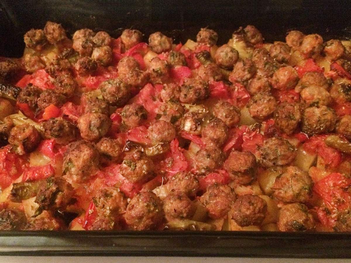 Fırında Misket Köfte tarifi