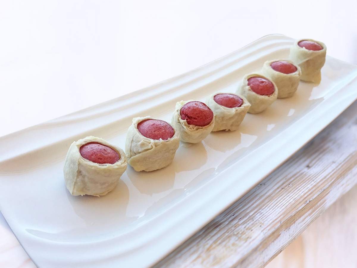 Baked Yufka-Wrapped Sausage Rolls recipe