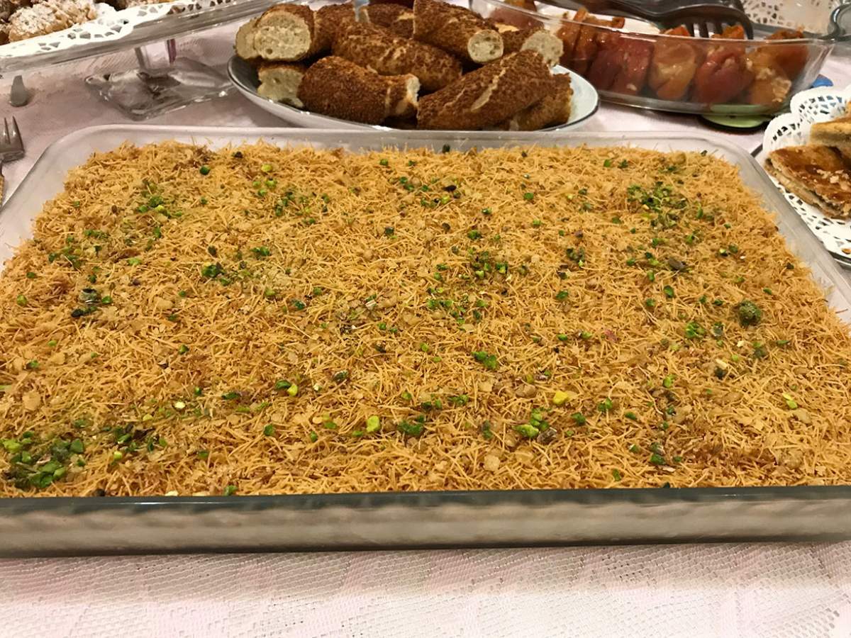 Fıstık Kadayıflı Muhallebi tarifi