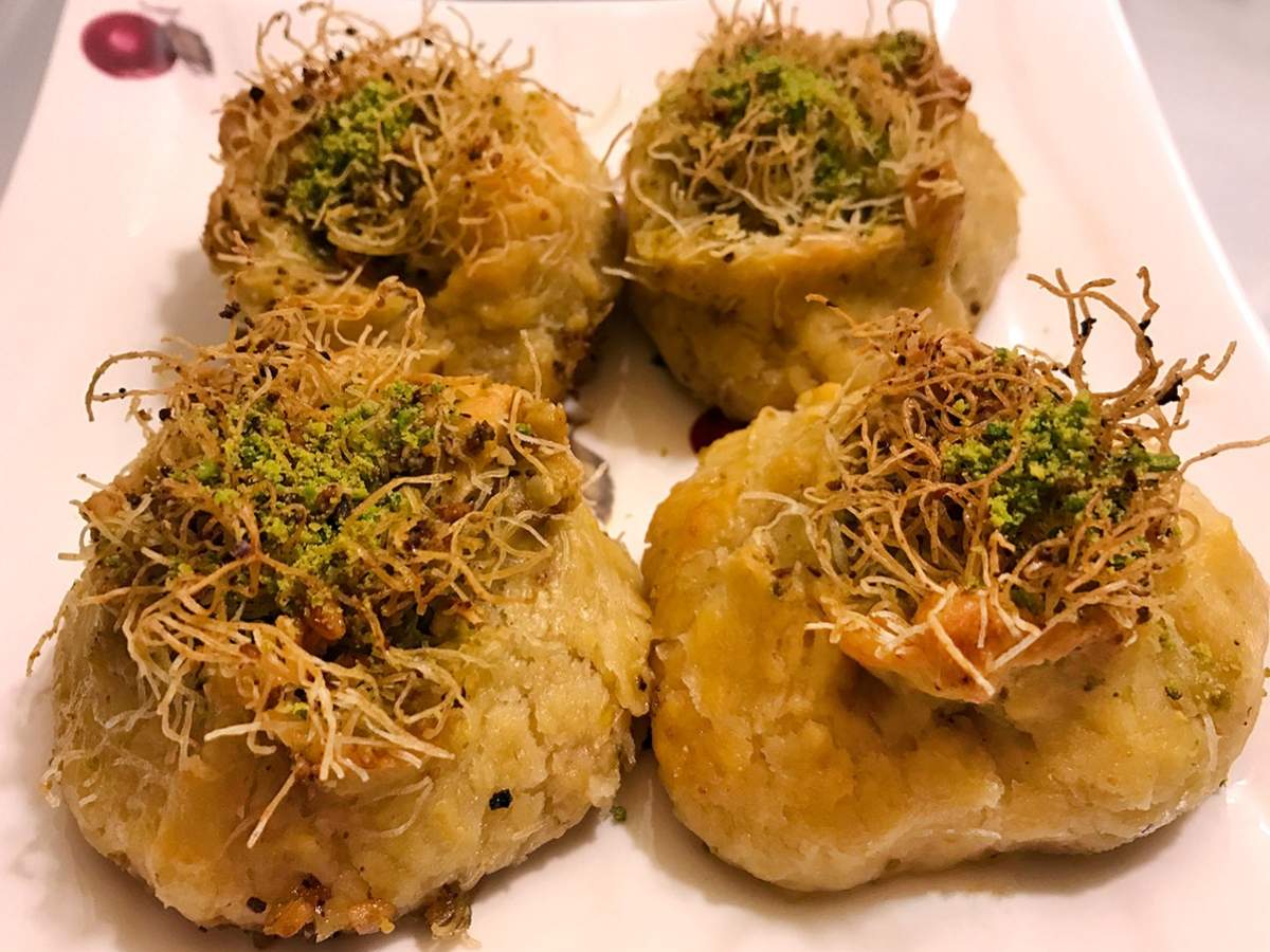 Fıstık Kadayıflı Şekerpare tarifi