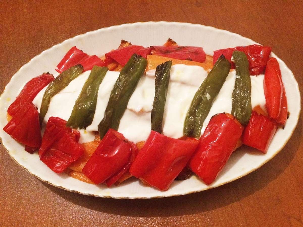 Havuçlu Biberli Fırında Kızartma tarifi