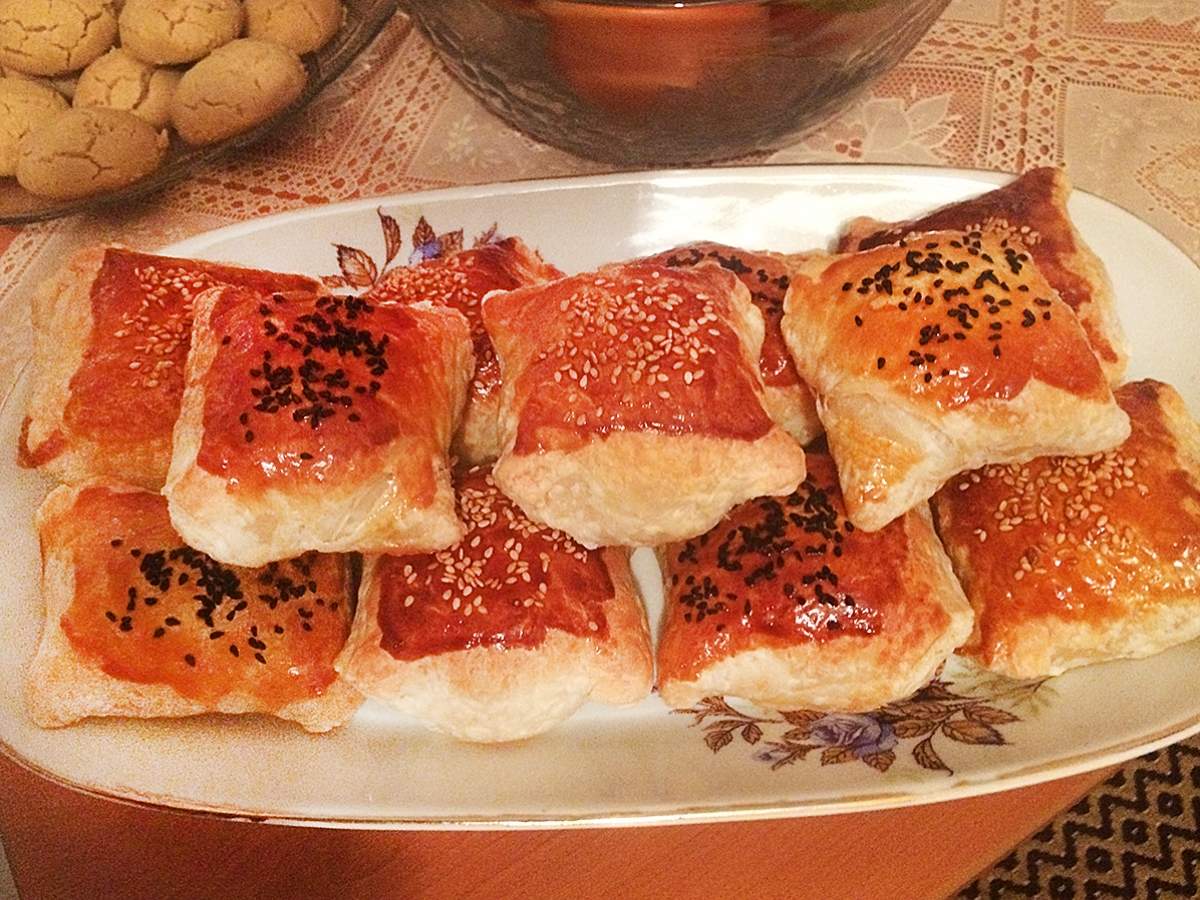 Two-Cheese Puff Pastry Börek (Milföy Böreği) recipe