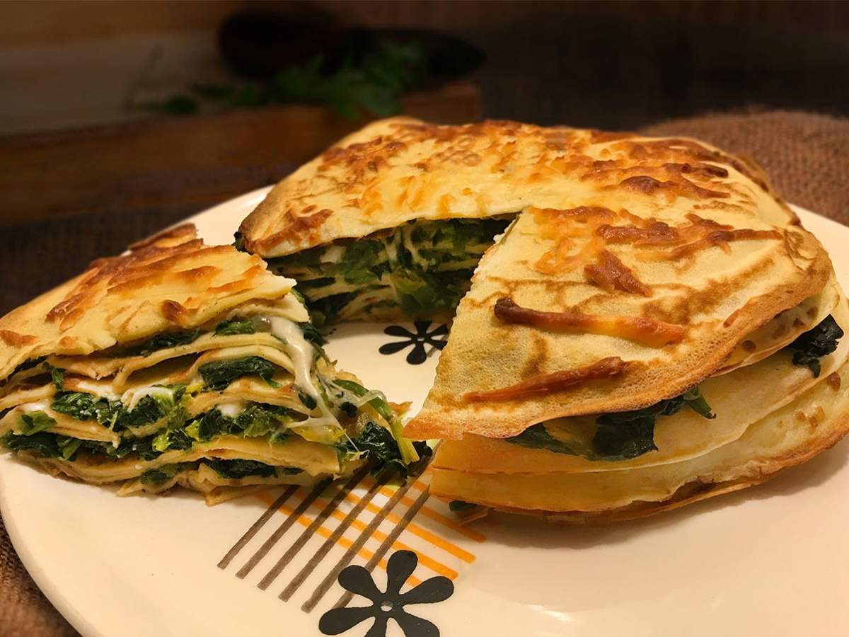 Ispanaklı Kat Krep tarifi