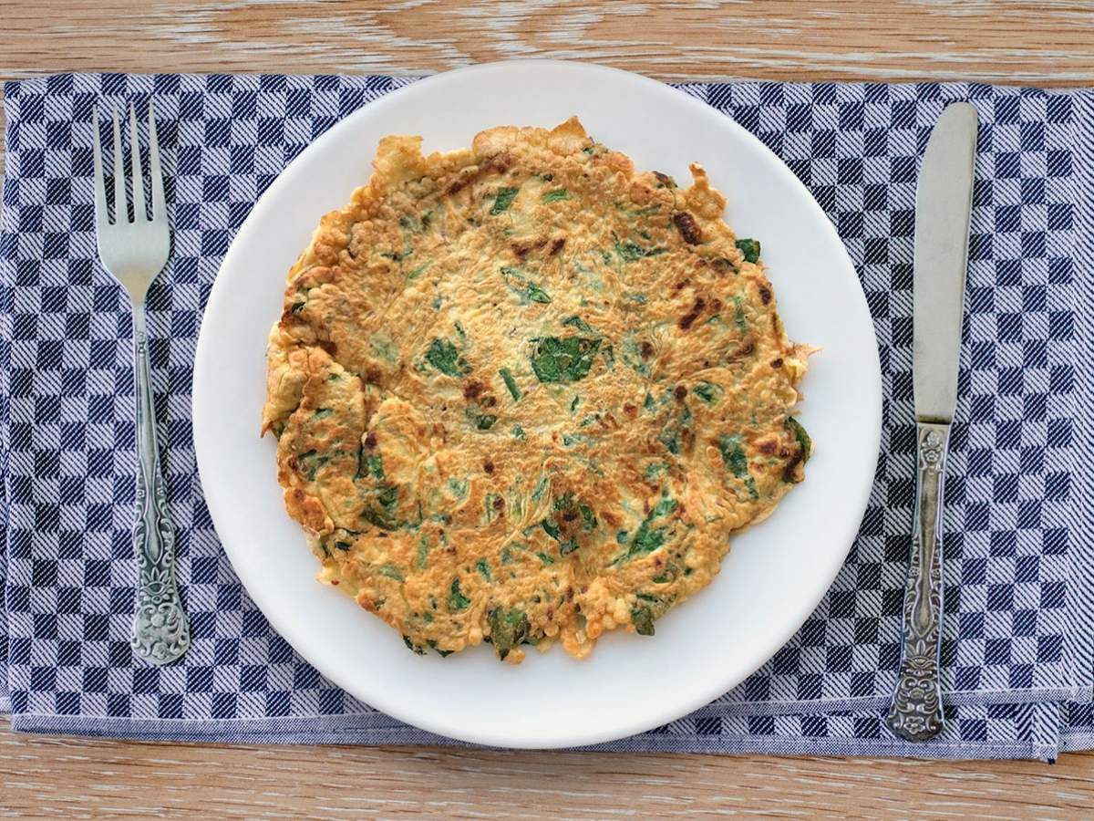 Ispanaklı Omlet tarifi