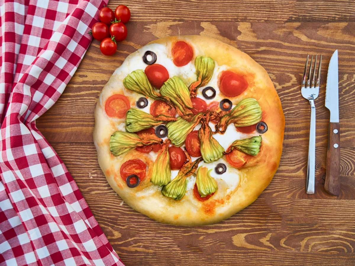 Kabak Çiçekli Pizza tarifi