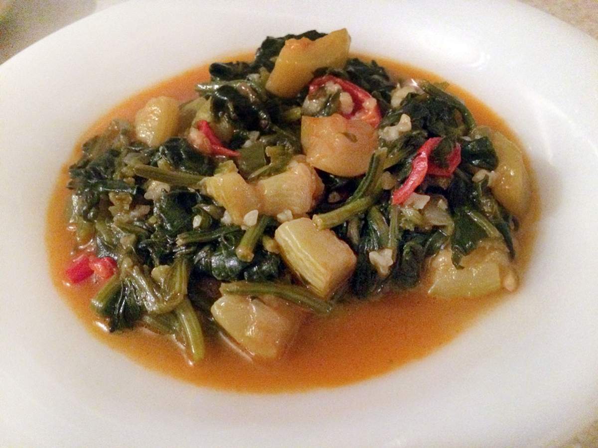 Kabaklı Ispanak Yemeği tarifi