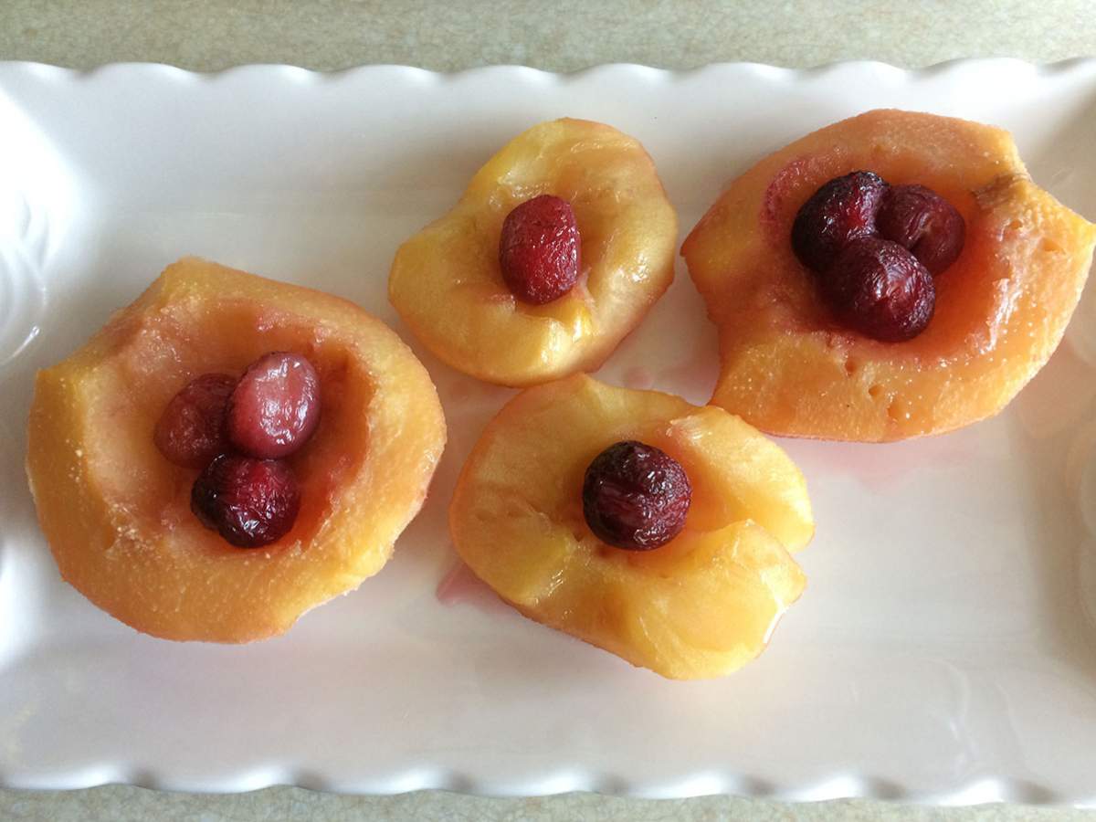 Fırınlanmış Kirazlı Ayva Tatlısı tarifi