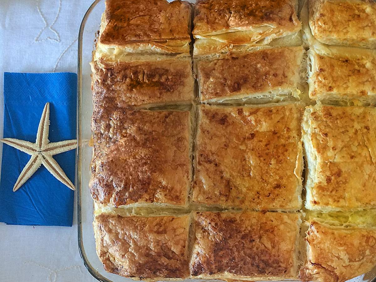 Puff Pastry and Yufka Börek (Savory Layered Pastry) with Soda recipe