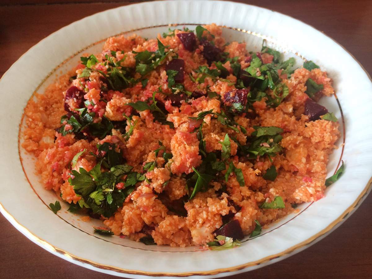 Pancarlı Karnabahar Kısırı tarifi