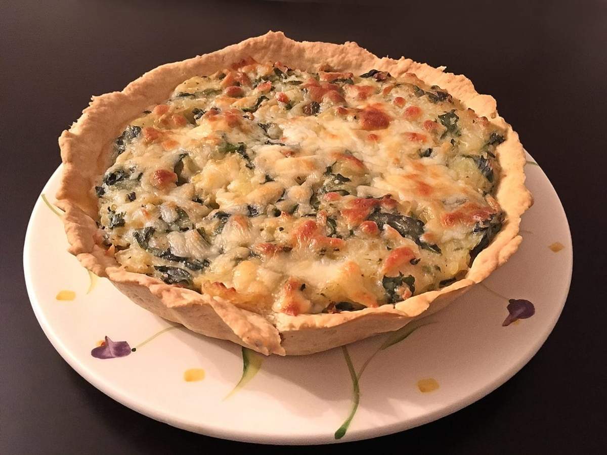 Patatesli Ispanaklı Kiş tarifi