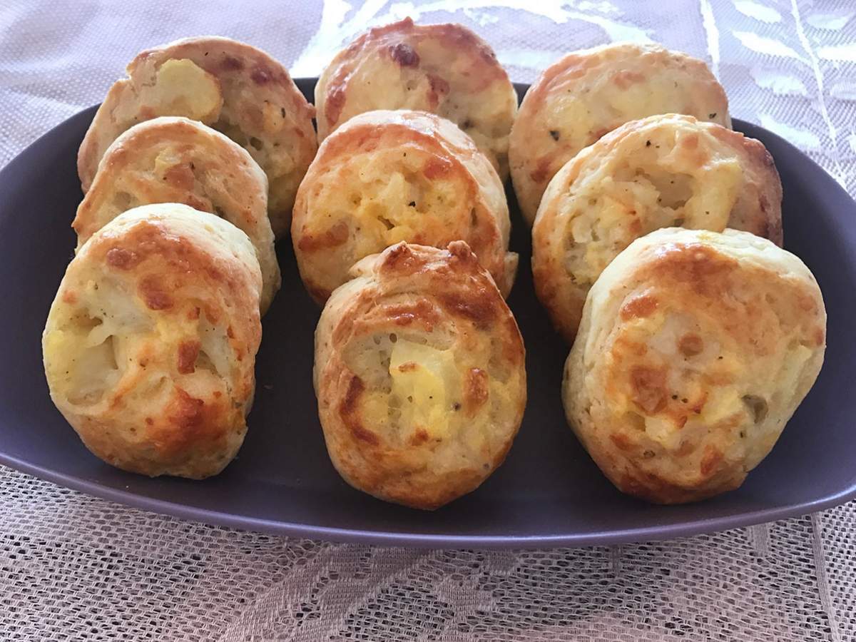 Patatesli Rulo Poğaça tarifi