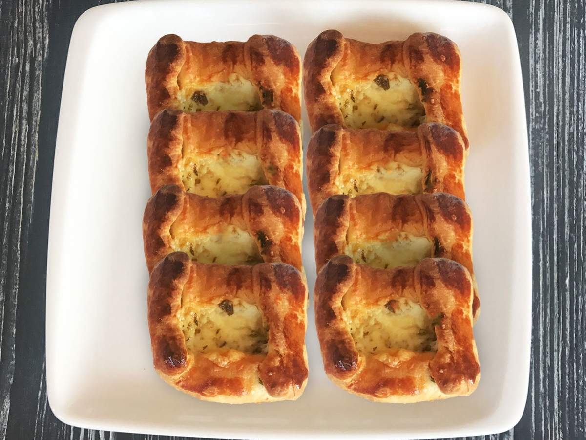 Peynirli Kare Poğaça tarifi