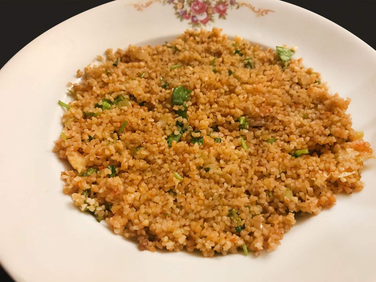 Sarımsaklı Kısır tarifi