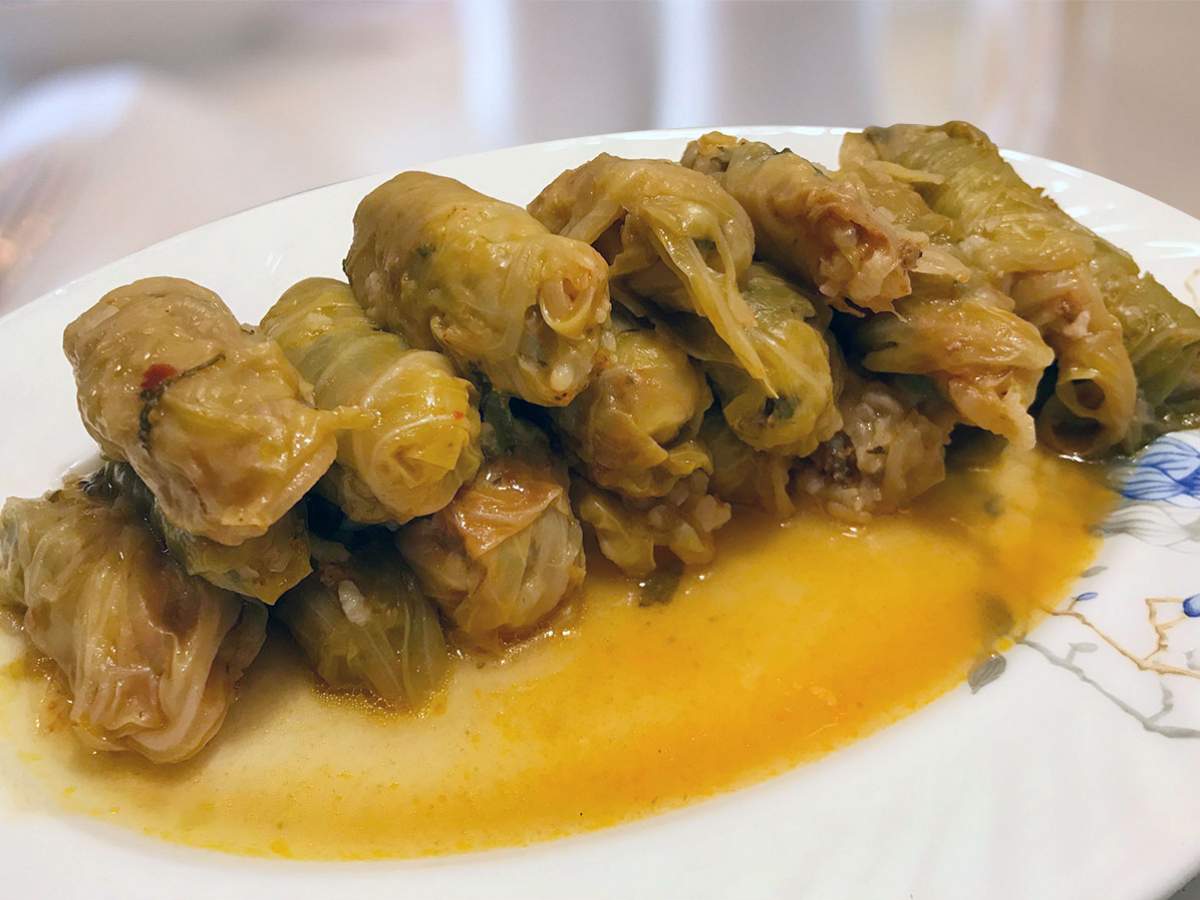 Tavuklu Lahana Dolması tarifi