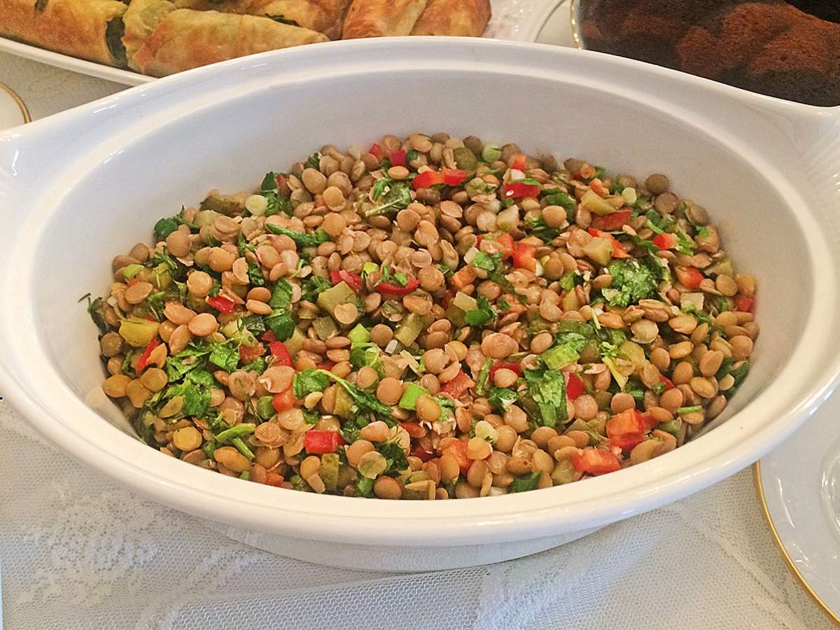 Yeşil Mercimek Salatası - Pratik & Sağlıklı Tarif tarifi