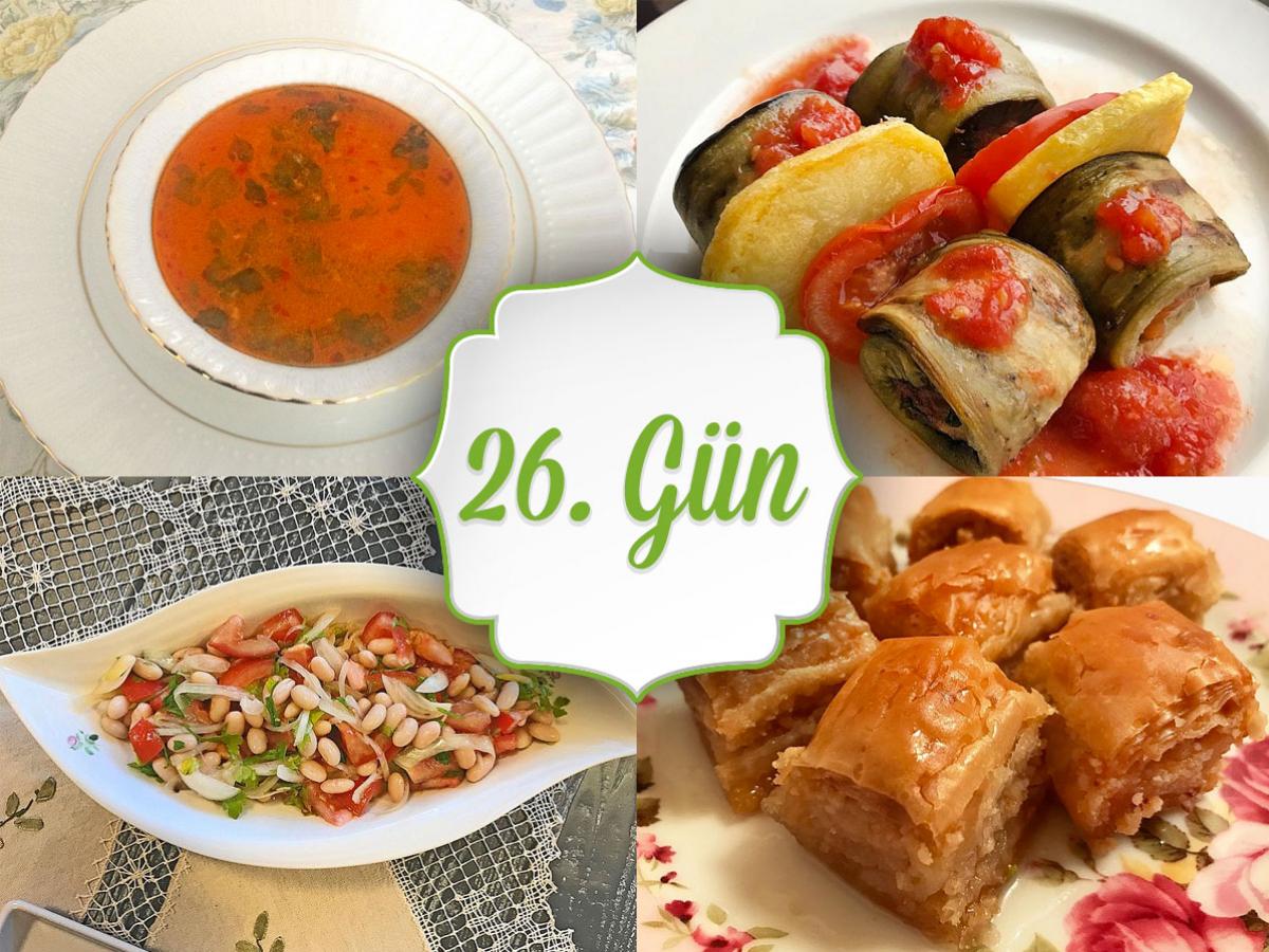 26. Gün İftar Menüsü