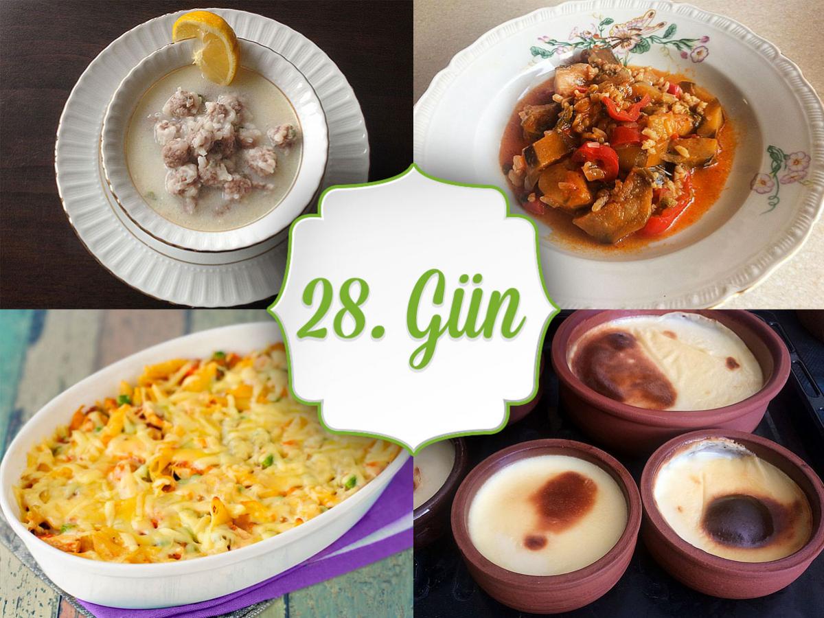 28. Gün İftar Menüsü