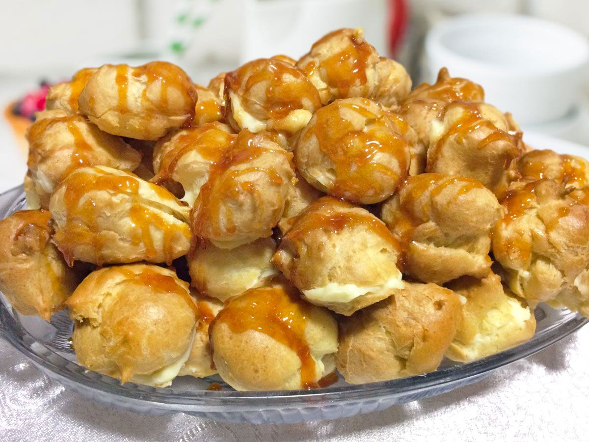 Karamelli Profiterol tarifi görseli