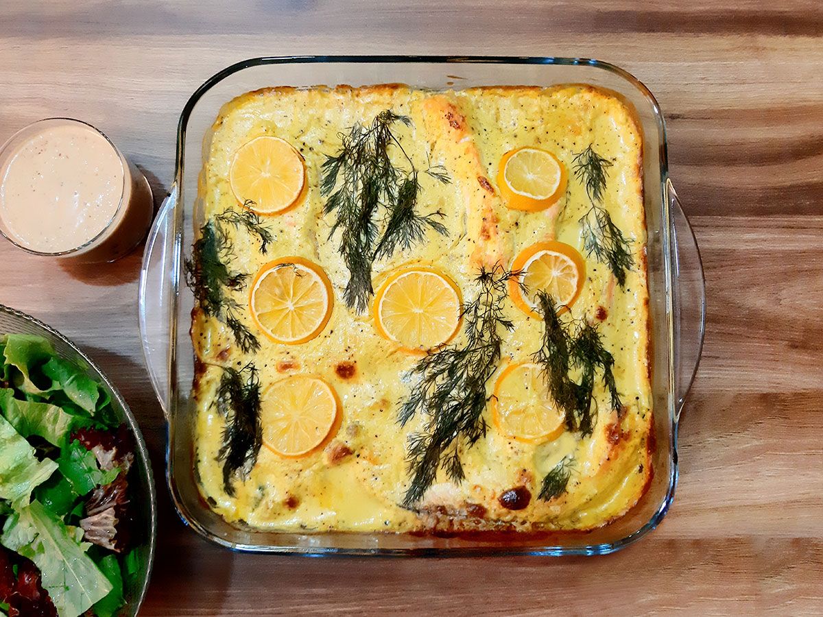 Kremalı Hardallı Somon tarifi görseli