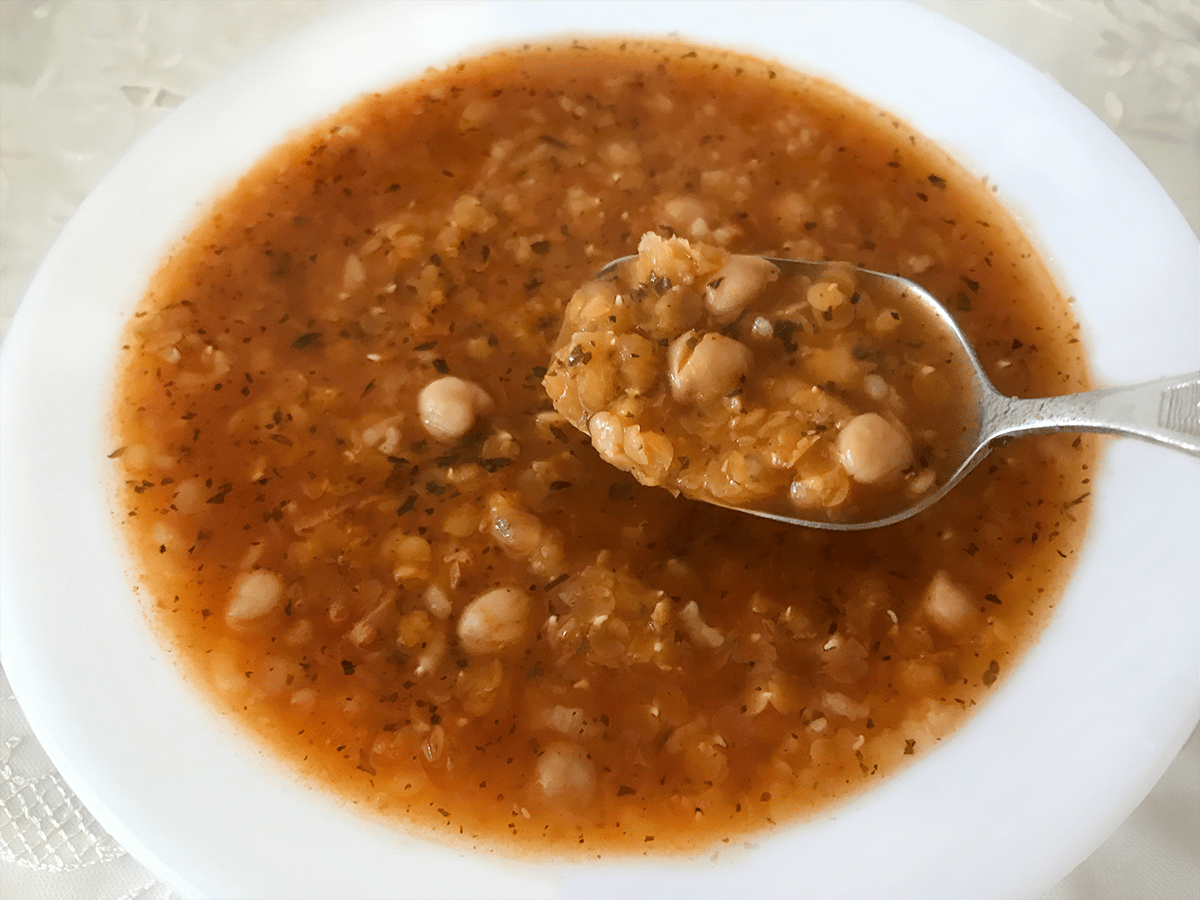 Nohutlu Mercimek Çorbası tarifi görseli