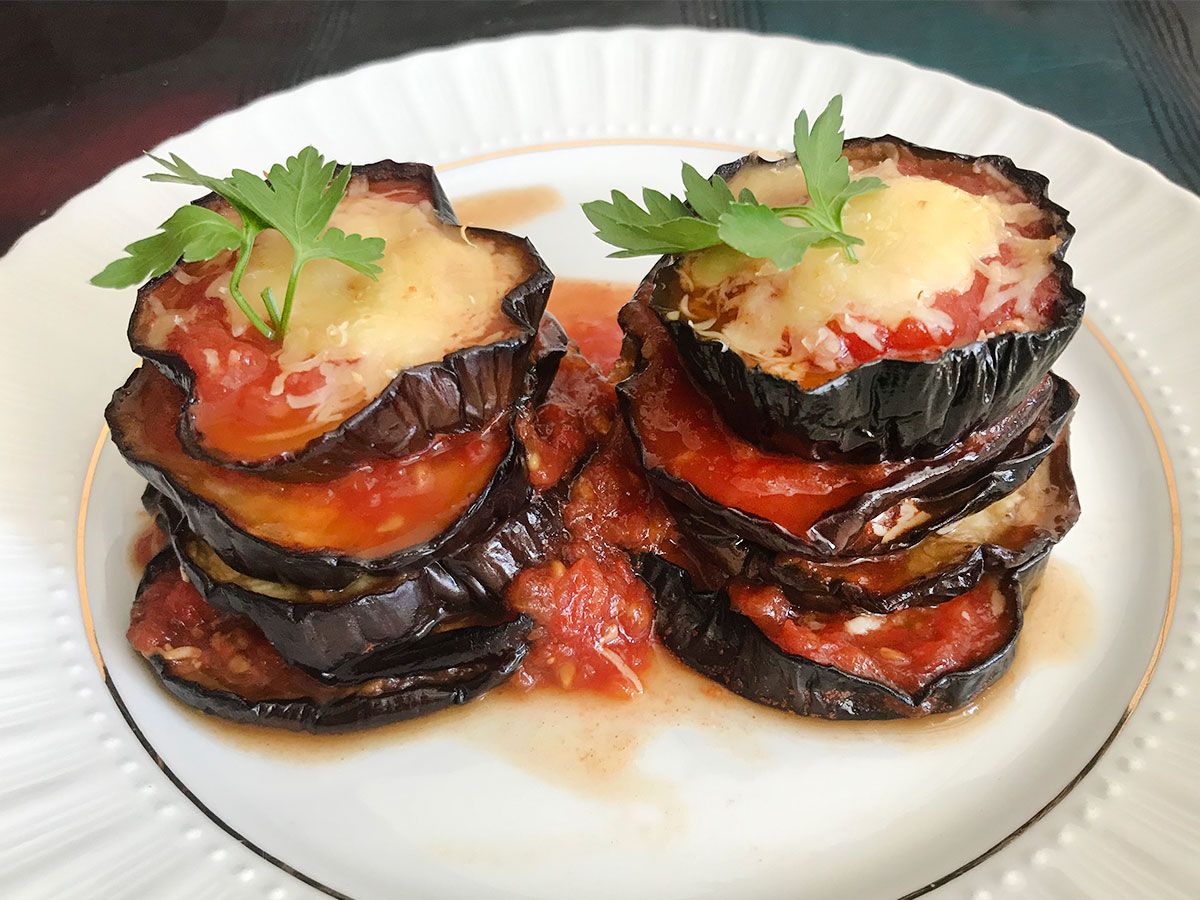 Peynirli Patlıcan Kulesi tarifi görseli