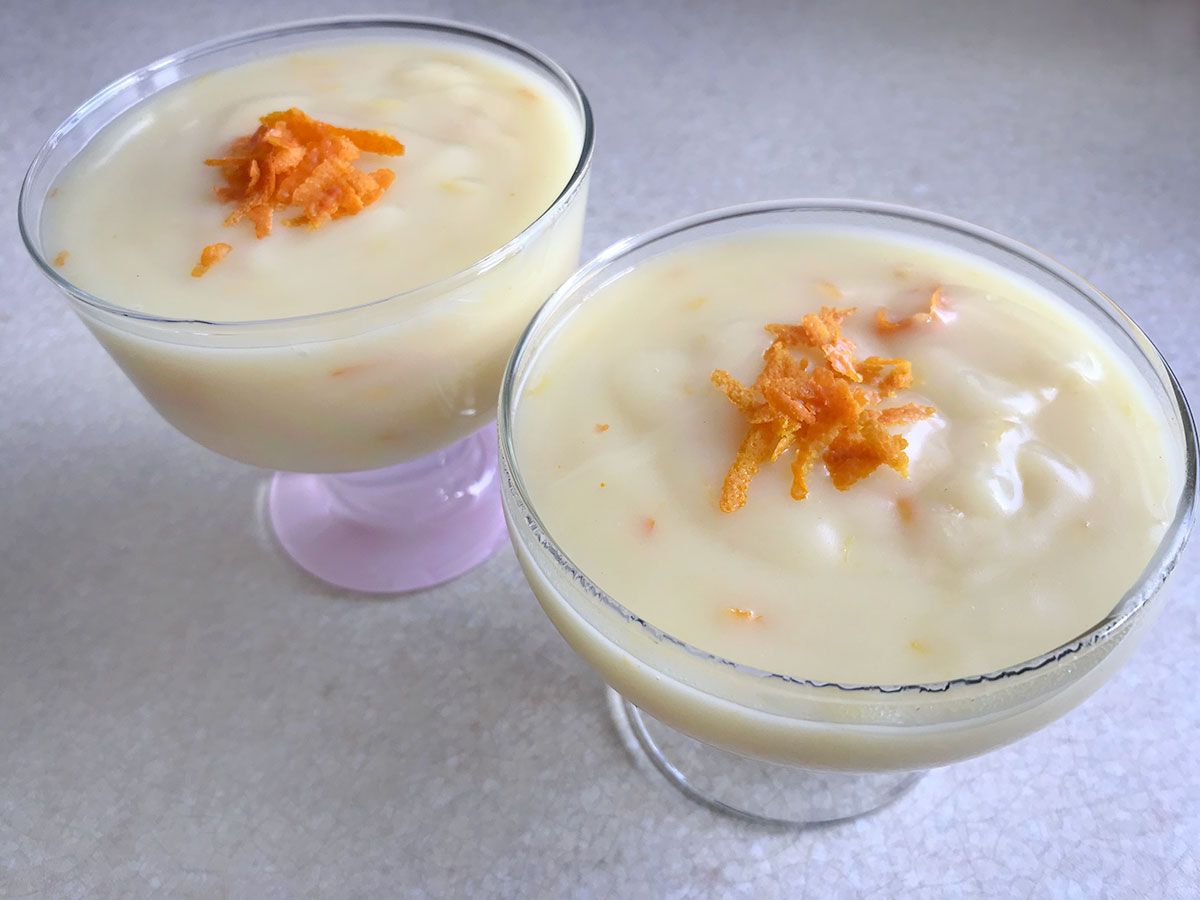 Portakallı Muhallebi tarifi görseli