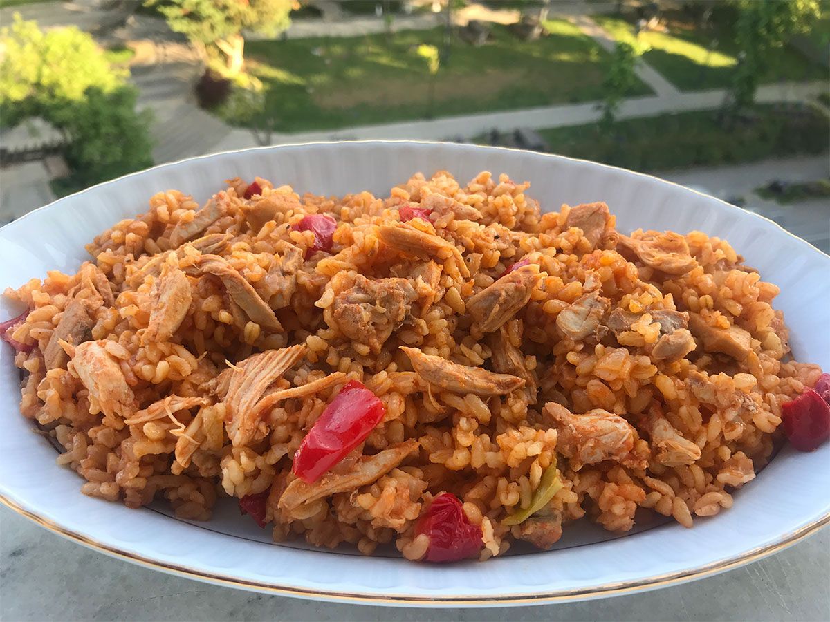 Tavuklu Bulgur Pilavı tarifi görseli