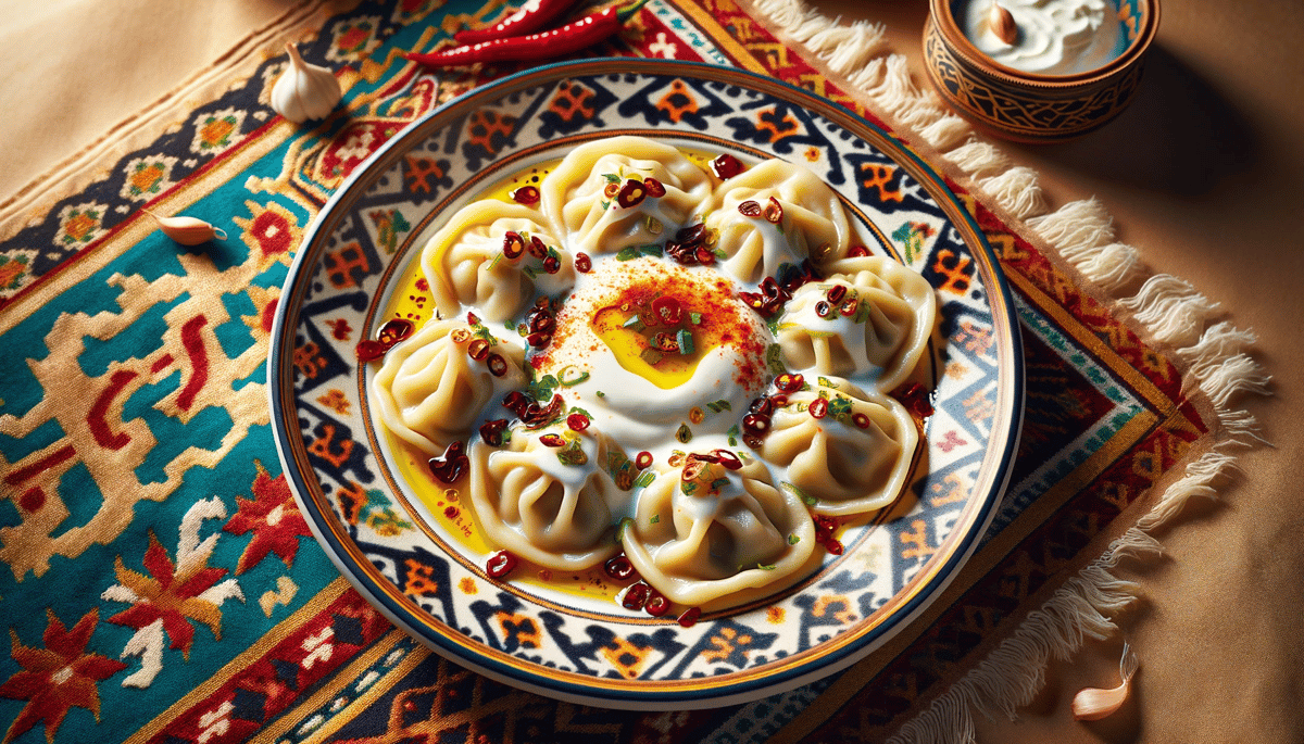 Özbek Mantısı tarifi görseli
