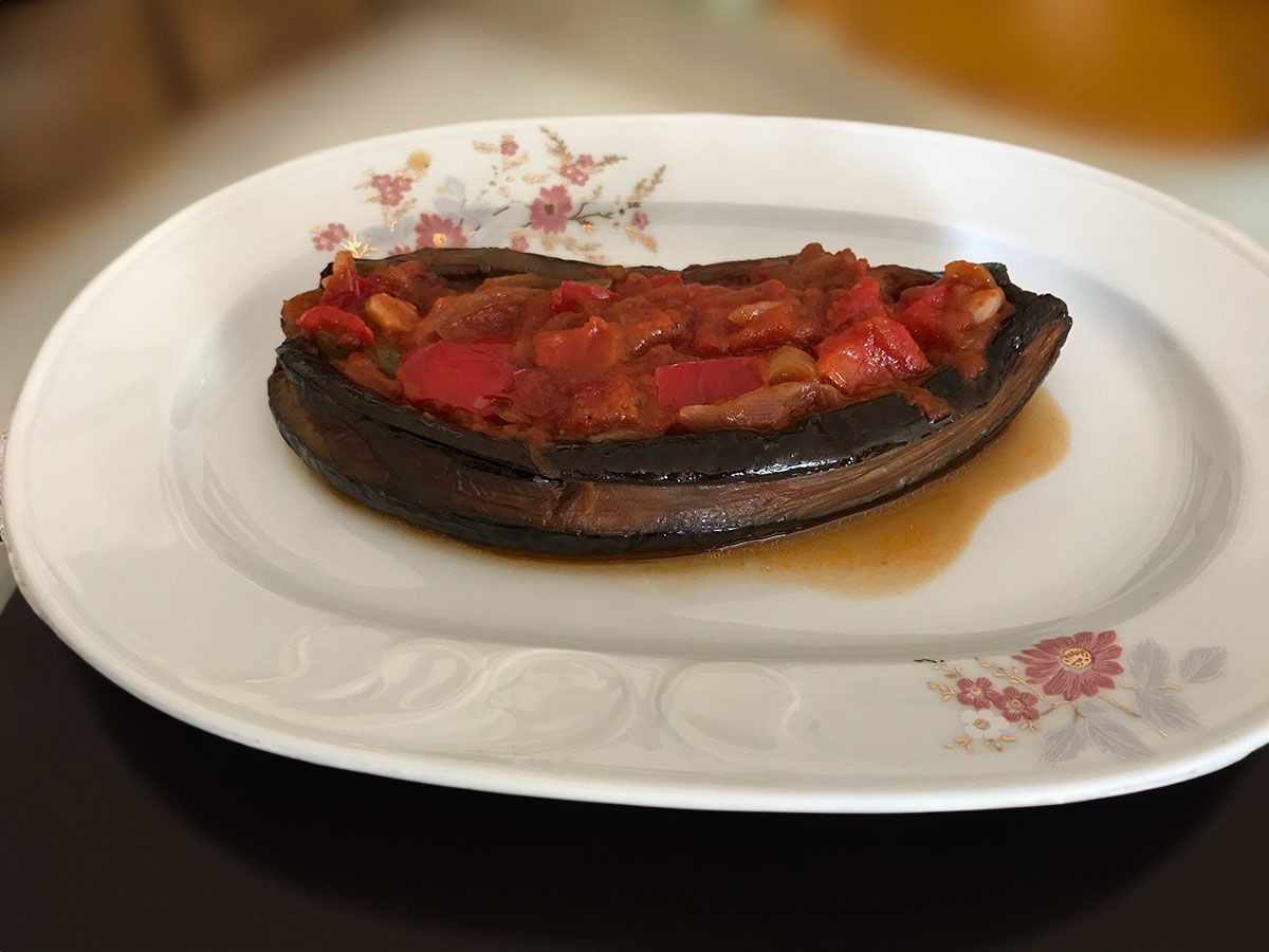 Zeytinyağlı Patlıcan Sandal tarifi görseli