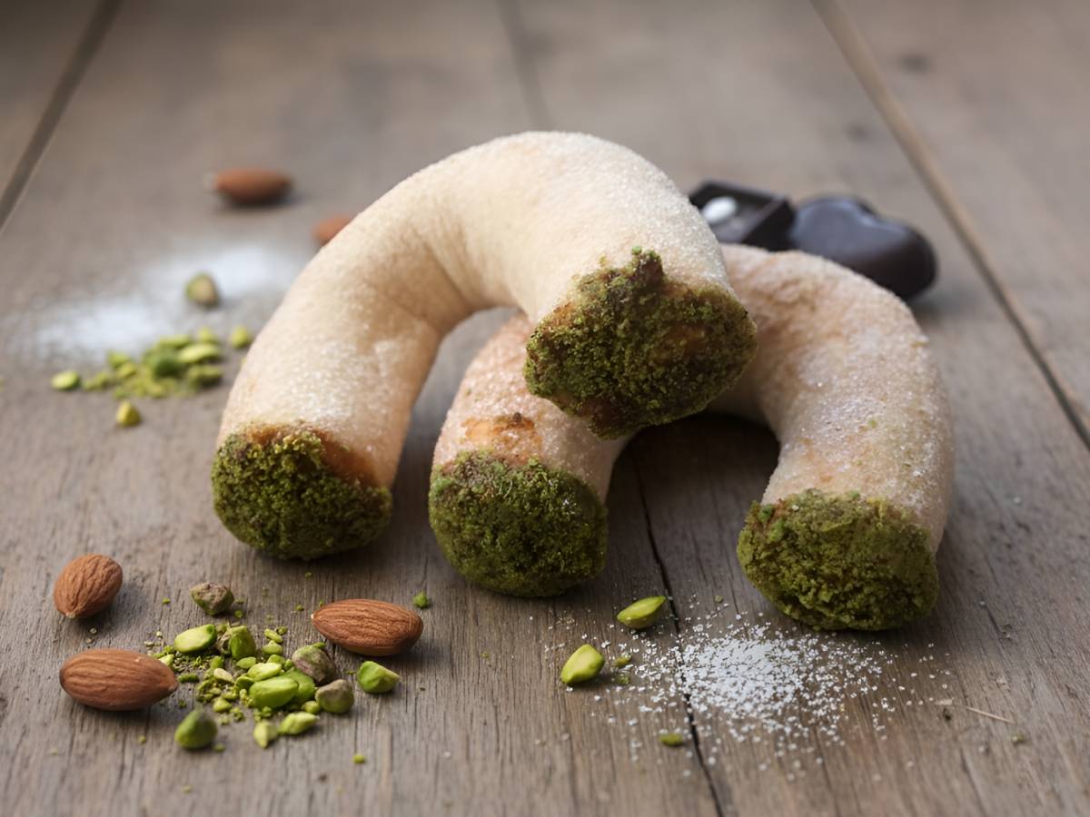 Badem Ezmeli Ay Kurabiyesi tarifi görseli