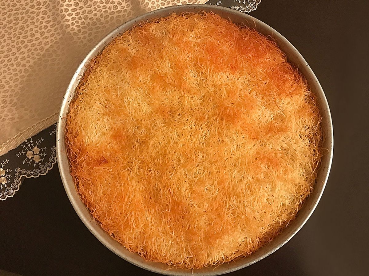 Kadayıf with Pistachios (Tel Kadayıf) recipe photo