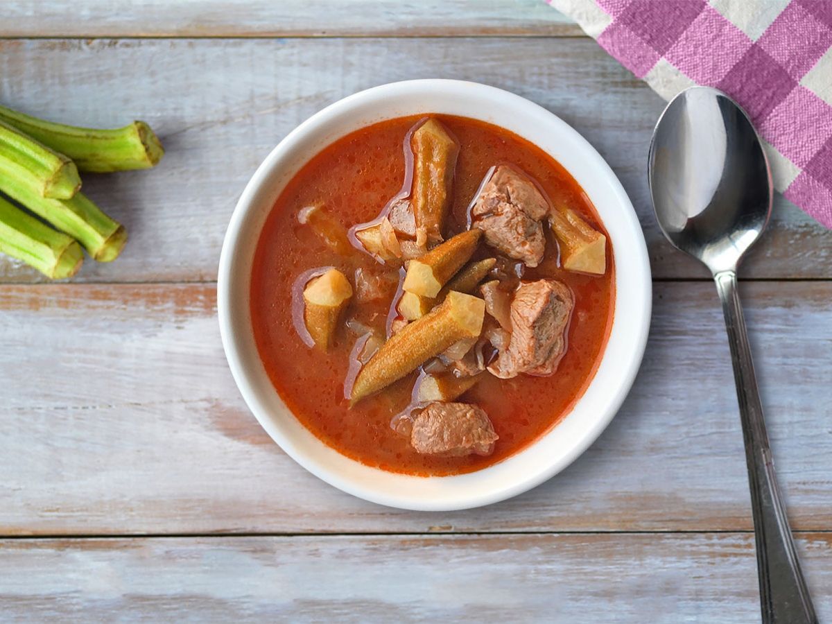 Okra Soup (Bamya Çorbası) recipe photo