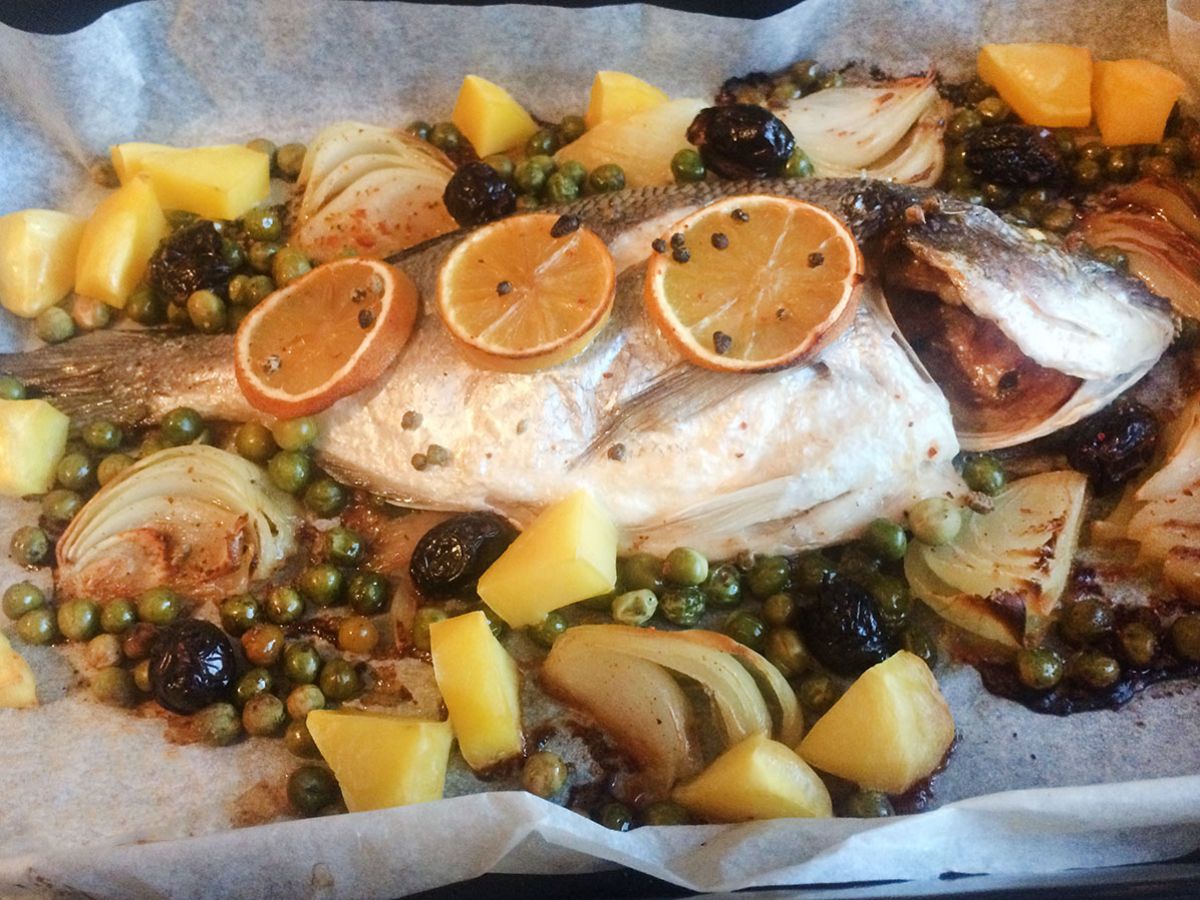 Bezelyeli Çupra tarifi görseli