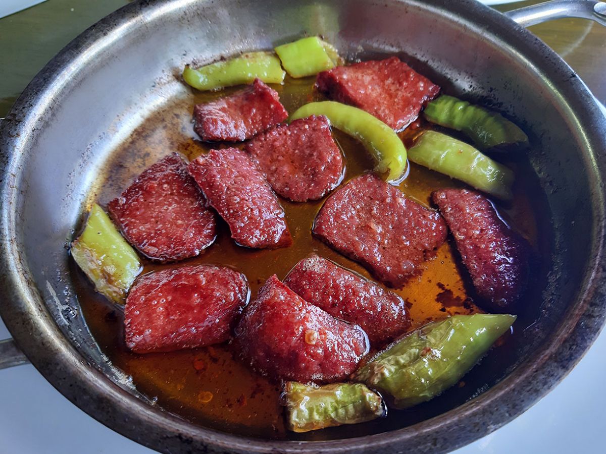 Biberli Sucuk tarifi görseli