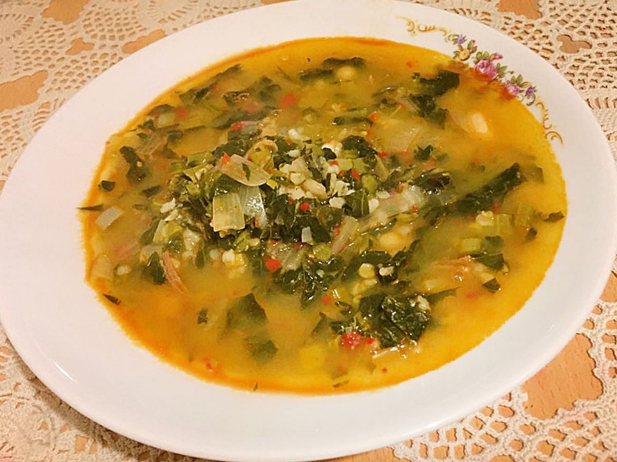 Kale Stew with Wheat (Buğdaylı Karalahana Yemeği) recipe photo