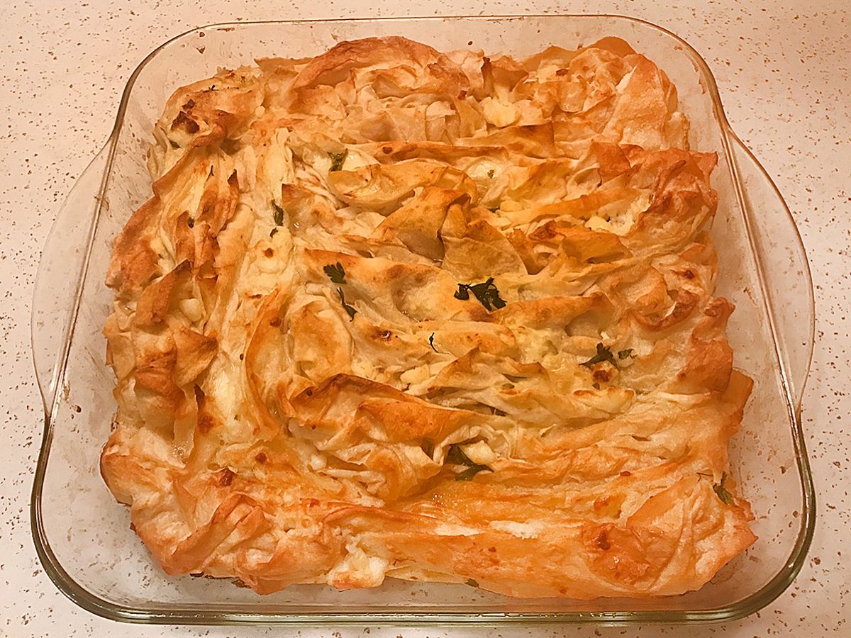 Büzgülü Börek (Gathered Phyllo Börek) recipe photo