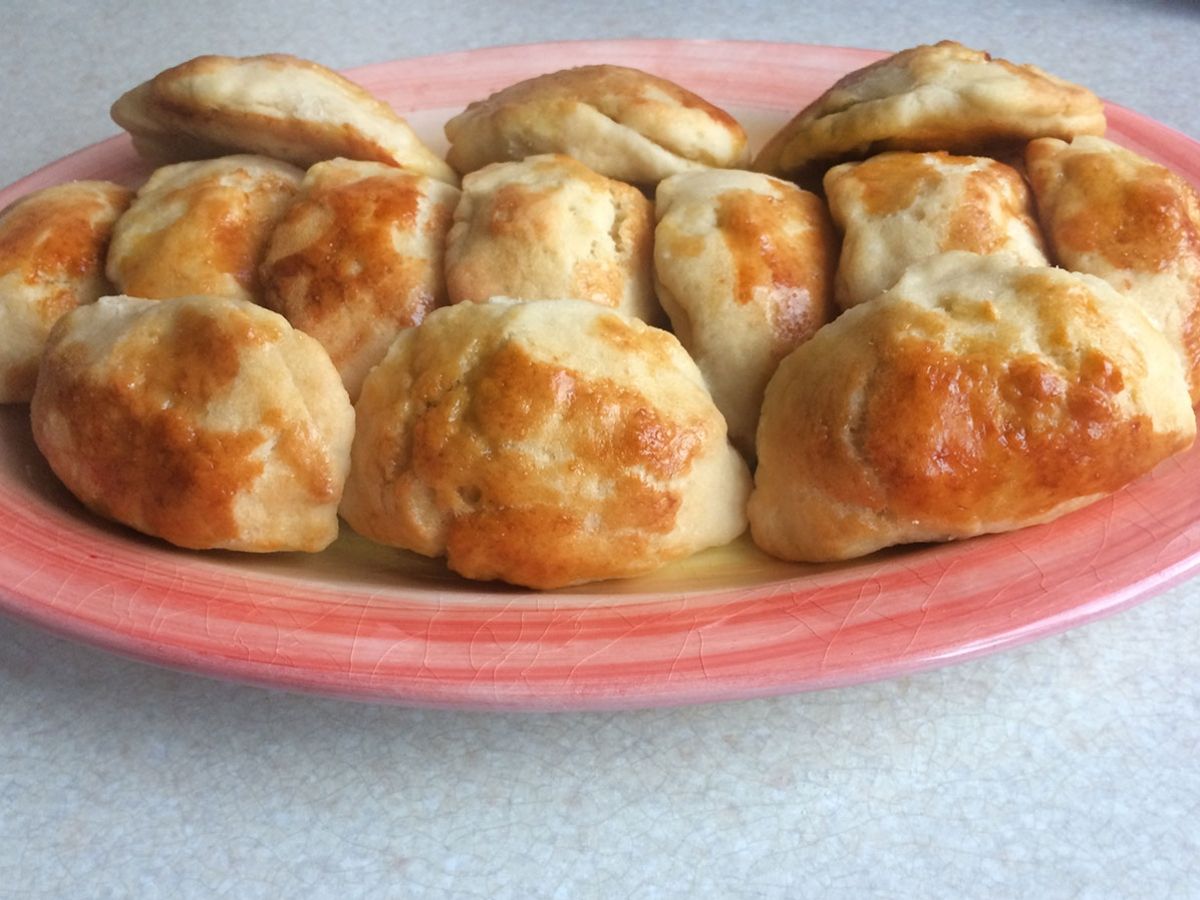 Dill and Lor Cheese Poğaça (Turkish Savory Pastry Rolls) recipe photo