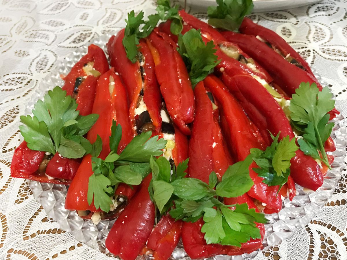 Dolgulu Kırmızı Kapya Biber tarifi görseli