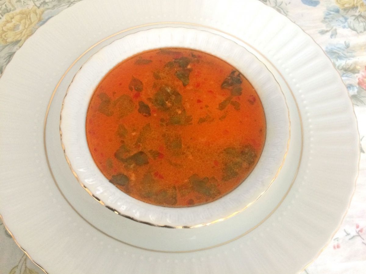 Tomato Rice Soup recipe photo