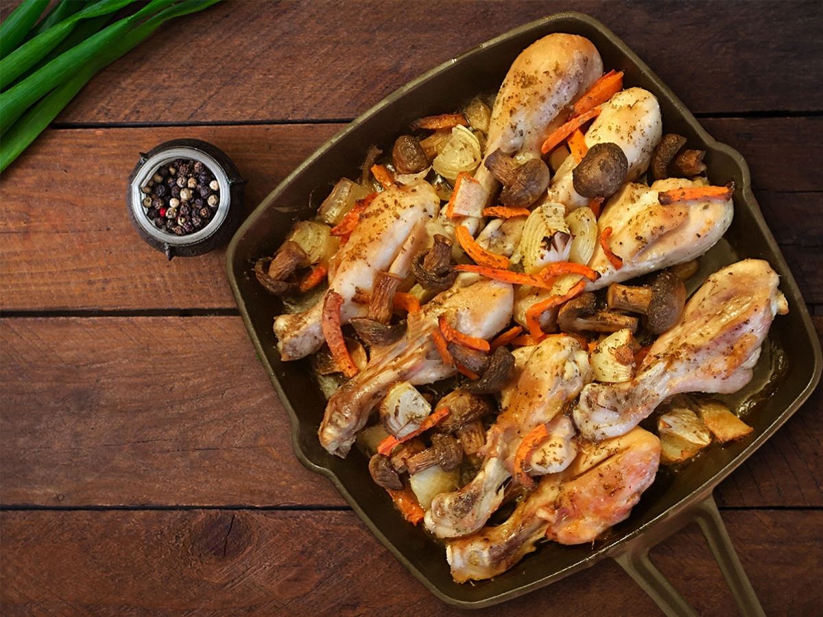 Baked Chicken with Mushrooms recipe photo