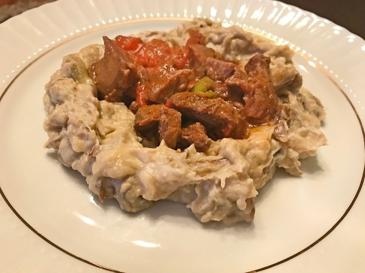 Hünkar Beğendi (Turkish Lamb Stew over Smoky Eggplant Purée) recipe photo