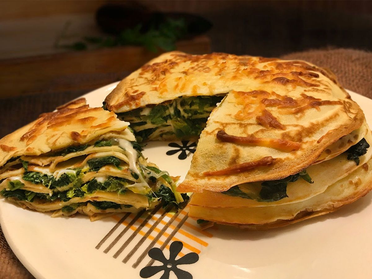 Ispanaklı Kat Krep tarifi görseli